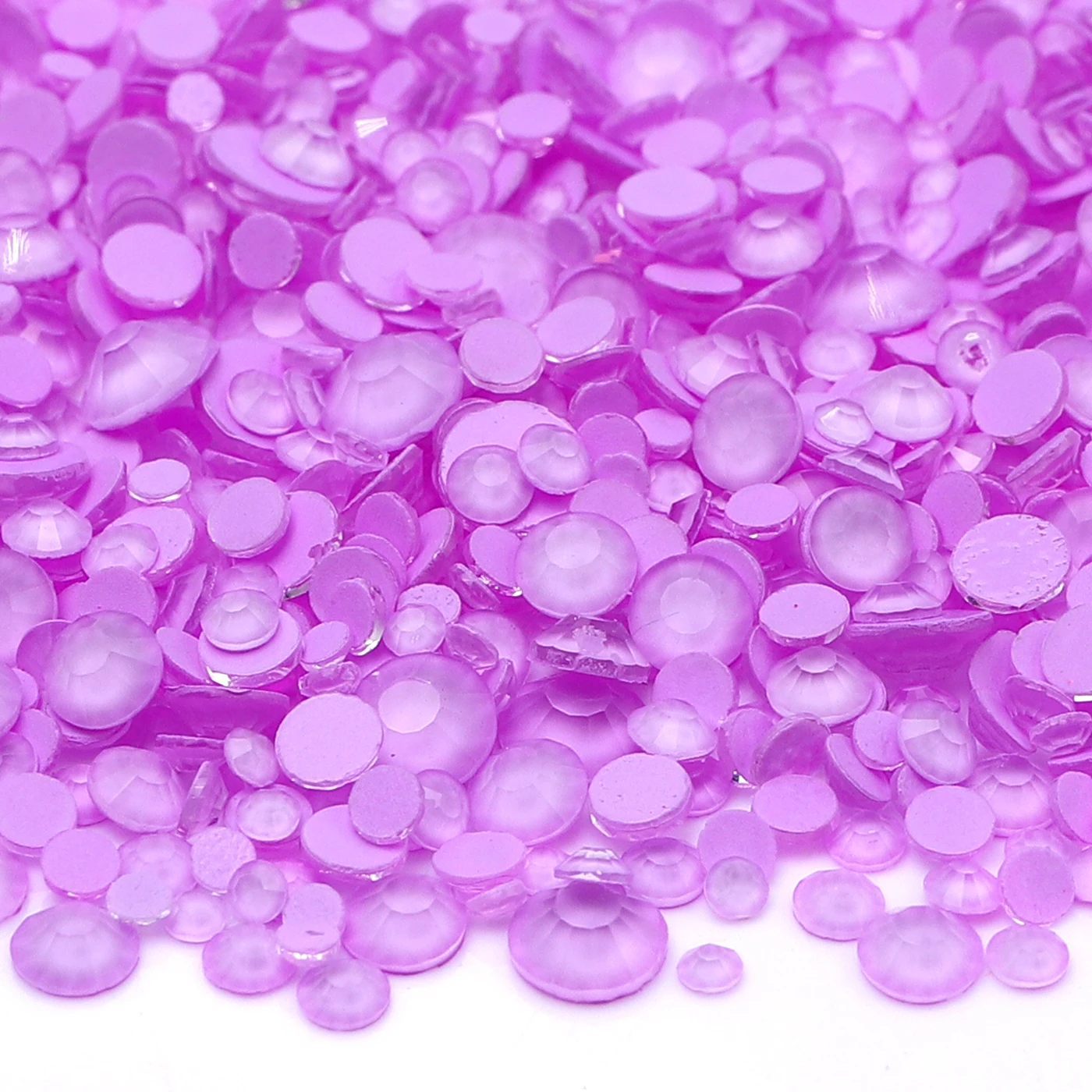 1440Pcs SS6-SS30 Mix Size Glass Flat Back Neon Rhinestone Glitter Round Diamond Non Hotfix Glue on Rhinestones for DIY Nail Art 5