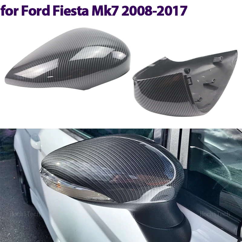 Coprispecchietti Laterali ABS Per Ford Fiesta 2009-2015 – Calotte Specchio Retrovisore Esterno