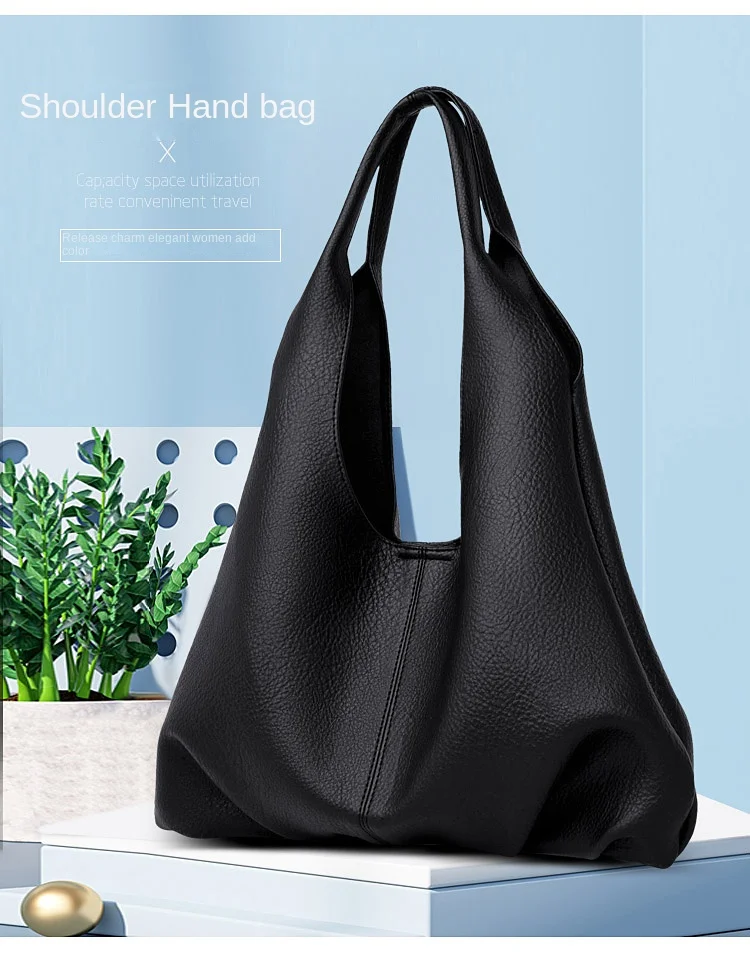 2023 Ny handväska för kvinnor med stor kapacitet för kvinnor Mode Mångsidig Casual axel magnetiskt spänne Solid dam_voghion.com