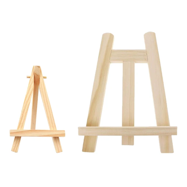 1 Pezzo Cavalletto Artistico In Legno A Treppiede Per Bambini, Supporto Per  Pittura Digitale Triangolare In Miniatura, Colore Legno Naturale