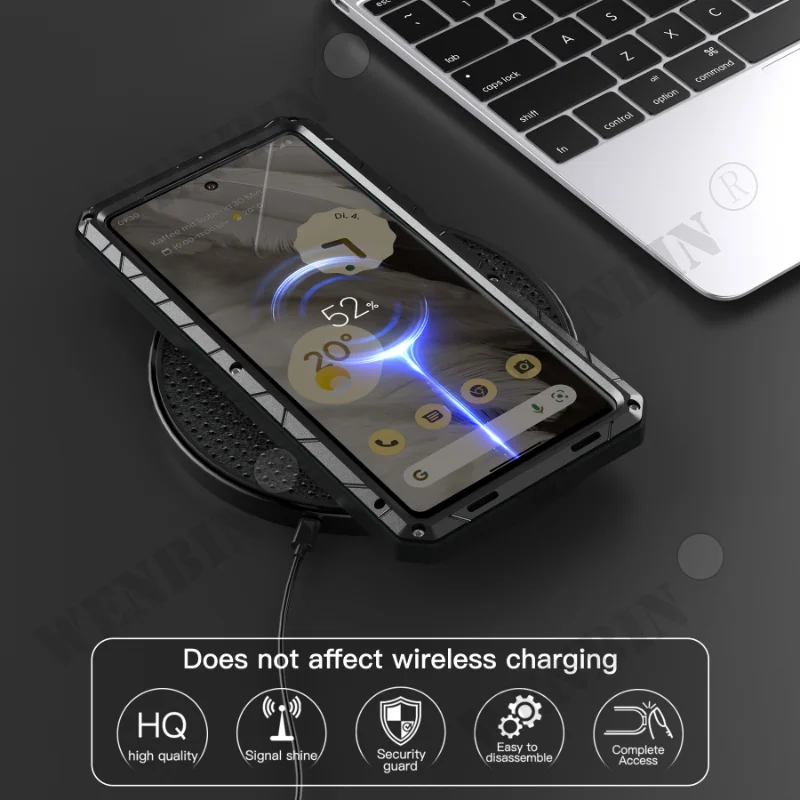 Aluminum Metal Case For Google Pixel 7 Pro 6 Pro 5 XL Cover Shockproof Shell Coque Funda Case