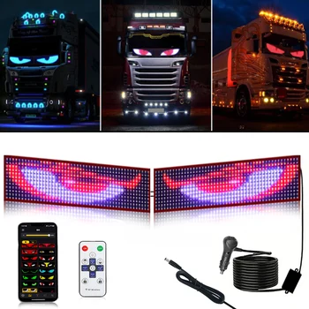 Pannello LED Matrice Pixel Fai-da-te per Display, Insegna Animata Programmabile per Camion/Auto, Schermo Flessibile per Pubblicità/Luci Segnaletiche