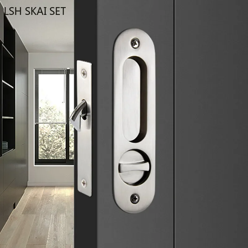 1Pc Indoor Door Hook Lock Security Door Mechanical Lock Body High Quality Zinc Alloy Lock Cylinder Household Hardware Lockset