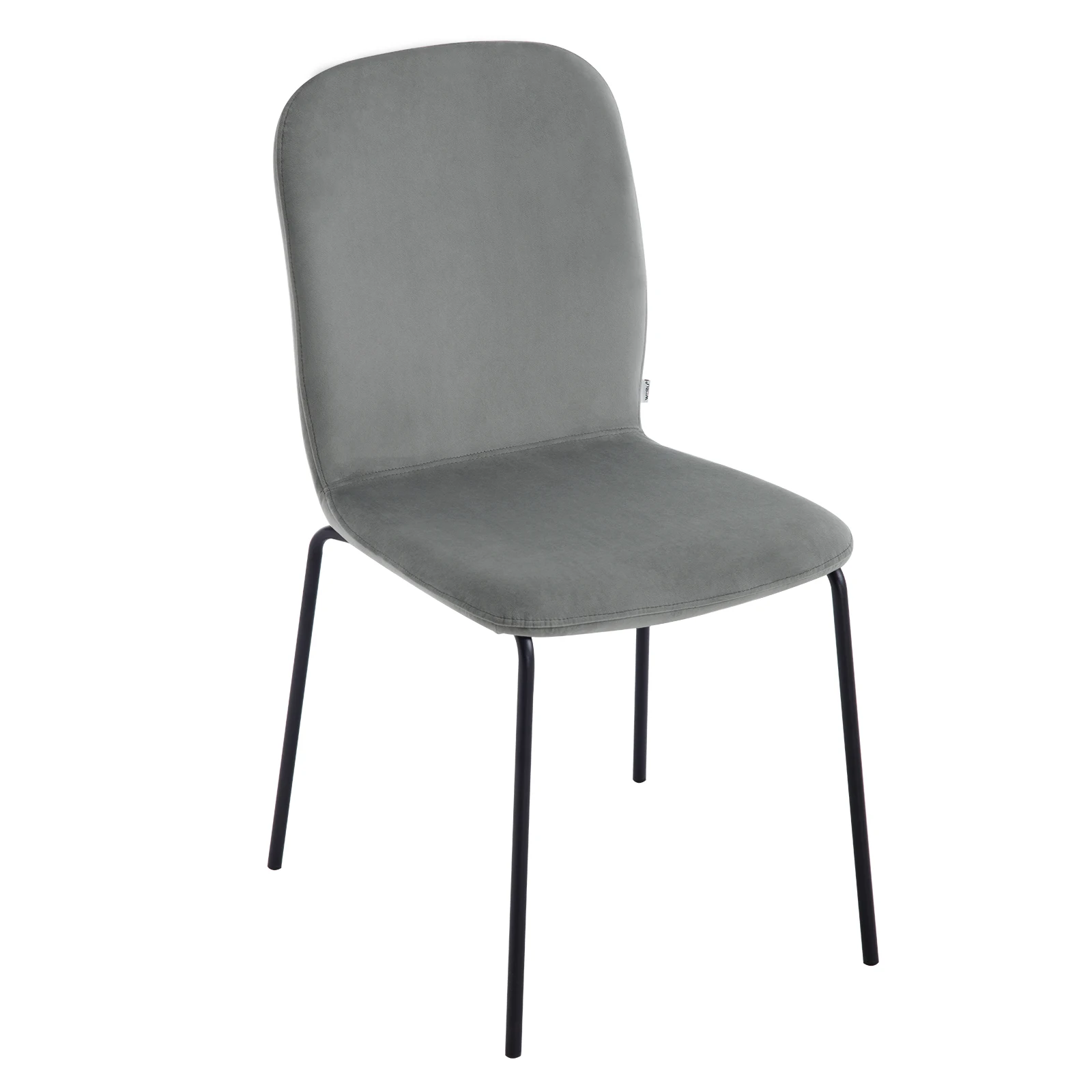 WOLTU 4 Stück/Set stapelbarer skandinavischer Küchenstuhl, Samt-Esszimmerstuhl, gepolsterter Sitz mit Metallbeinen und Rückenlehne für Restaurants – Detail 13