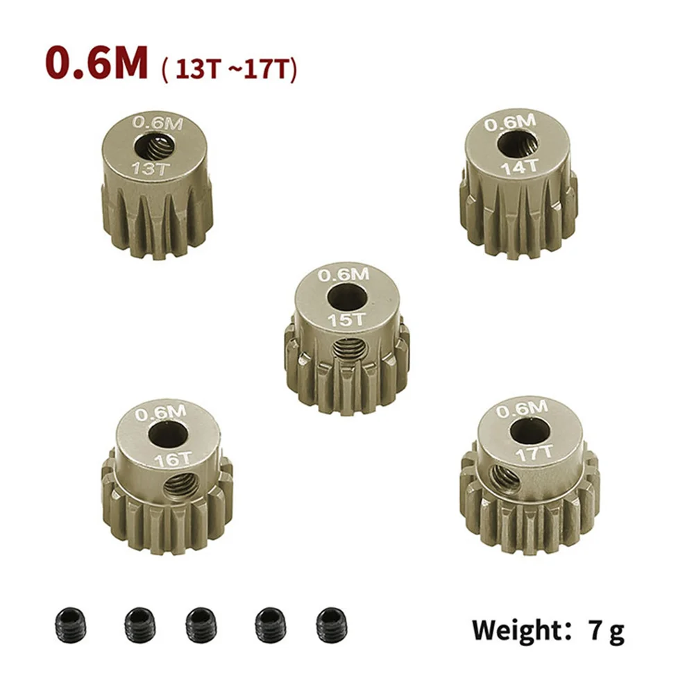 

0.6M Metal Diff Main Gear 33T Motor Pinion Gears 13-33T for 1/10 RC Model Car 3.175MM Shaft Brushless Brush Motor RC Car Parts