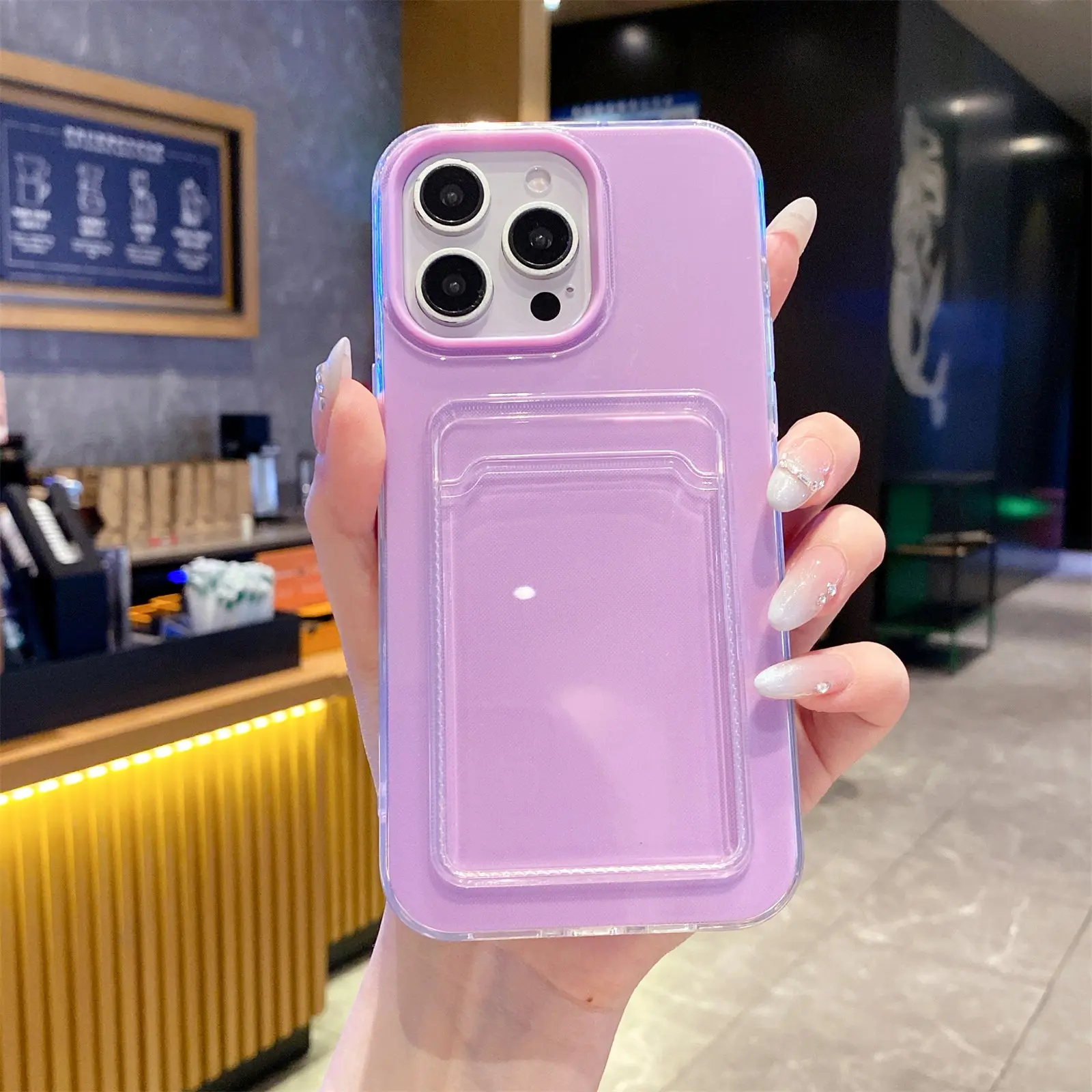 Candy Jelly Cute 2-in-1 Phone Case with Card Holder - Protective Cover