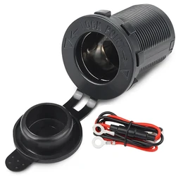 Waterproof Multi-Color Power Outlet Adapter for Vehicles and Marine Use (No Light with wire)