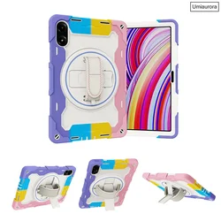 Armor Tablet Case Stand - Shockproof PC Rugged for Redmi SE 8.7 inch (01 Colourful Pink)