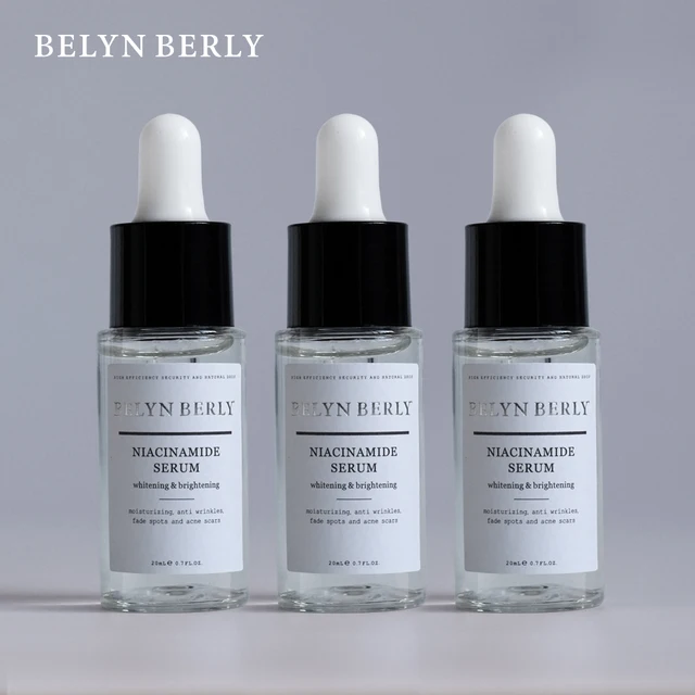 BELYN BERLY Niacinamide Serum for Face 3PCS Brighten Dark Spots Freckle Hyaluronic Acid Moisturizing Facial Serum Skin care 1