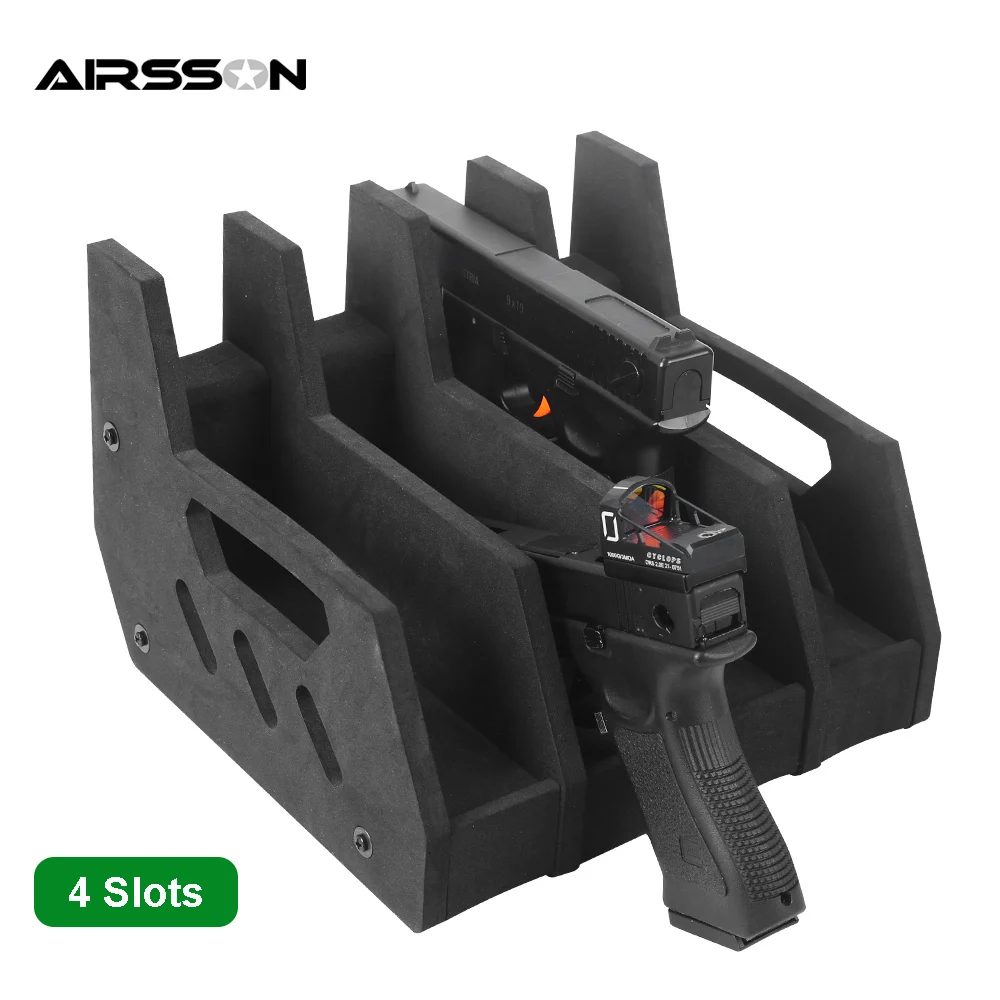 

Стойка для пистолета из вспененного материала с 4 отделениями