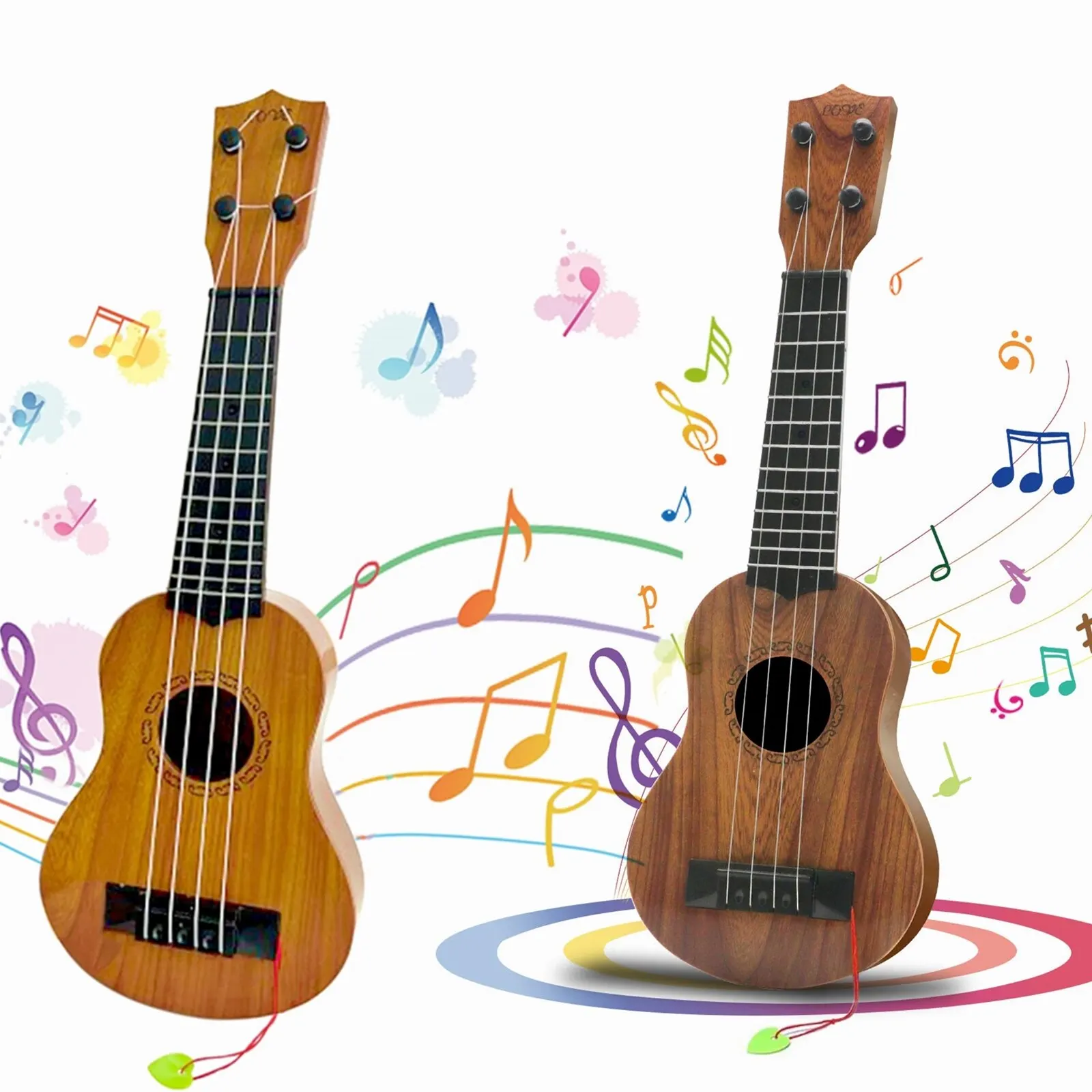 Kids Ukulele 17 Inch 4 Strings Musical Toy With Pick