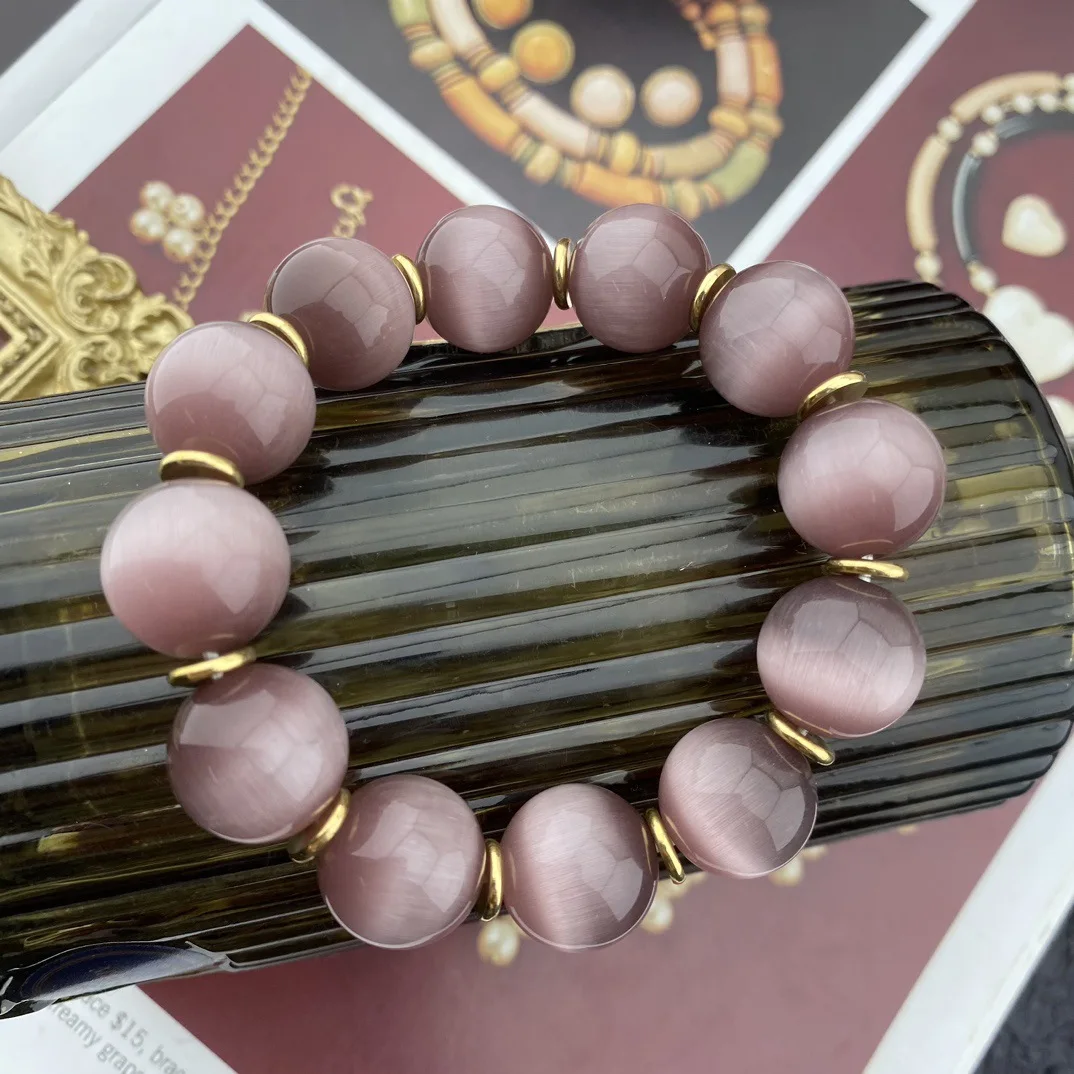 

Free Shippings Vintage Temperament Luck Energy purple opal Bracelet for women's Girl Gift bracelet Jewelry accessories