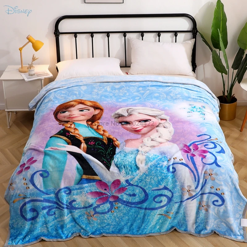 

Теплое Мягкое Флисовое одеяло Disney с изображением замороженных кораллов, зимнее Фланелевое постельное белье, покрывало для взрослых и детей, плед-одеяло 150x200 см, x см