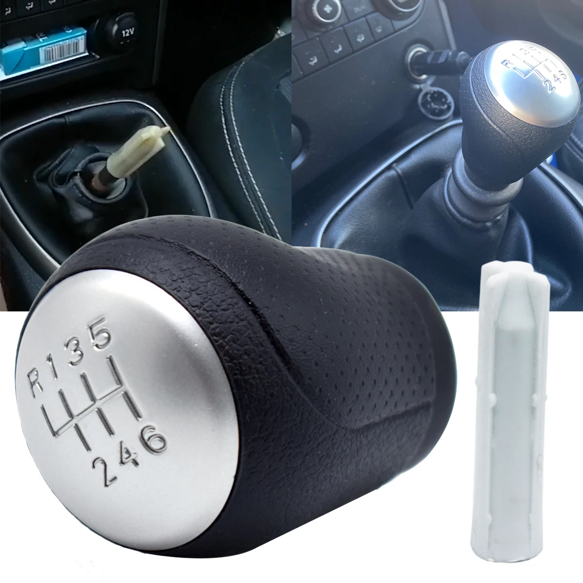Manual Gear Shift Knob For Nissan Juke F15 Qashqai +2 J10 X Trail