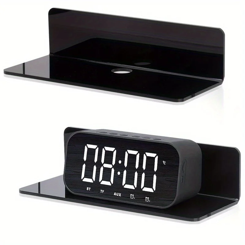 Storage Shelf Wall Mounted Shelf Acrylic Display Shelves Clock Speaker Organizer Stand Floating Storage Rack For Living Room Bedroom Bathroom storage rack,storage shelf
