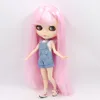 ICY DBS Blyth doll 1/6 BJD Customized nude joint body with white skin, glossy face,blue background is matte face girl gift, toy 5