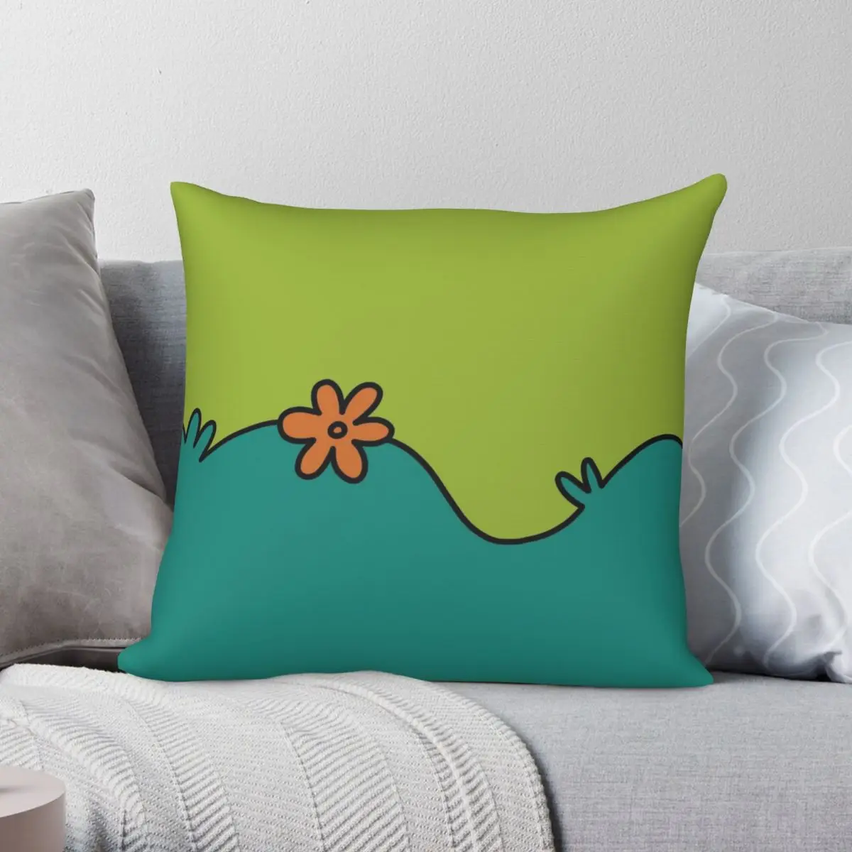 70S Van Mystery Machine Design Federa Poliestere Lino Velluto Stampato Zip Decor Federa Per Cuscino Fodera Per Cuscino Del Divano