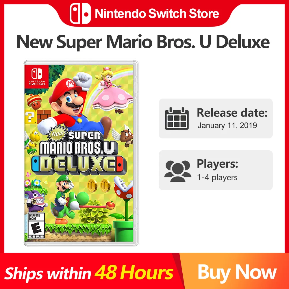 Jogo Nintendo Switch Super Mario Bros U Deluxe (Usado)