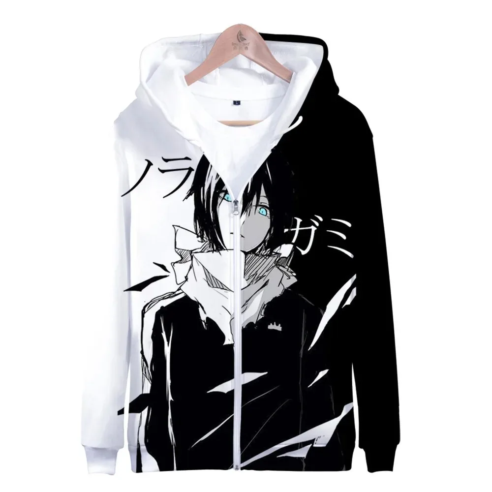 

Japan Anime Noragami Cosplay Costume Yato Iki Hiyori Yukine Ebisu Kofuku Bishamon Nora Unisex 3D Hoodie Zipper Hooded Sweatshirt