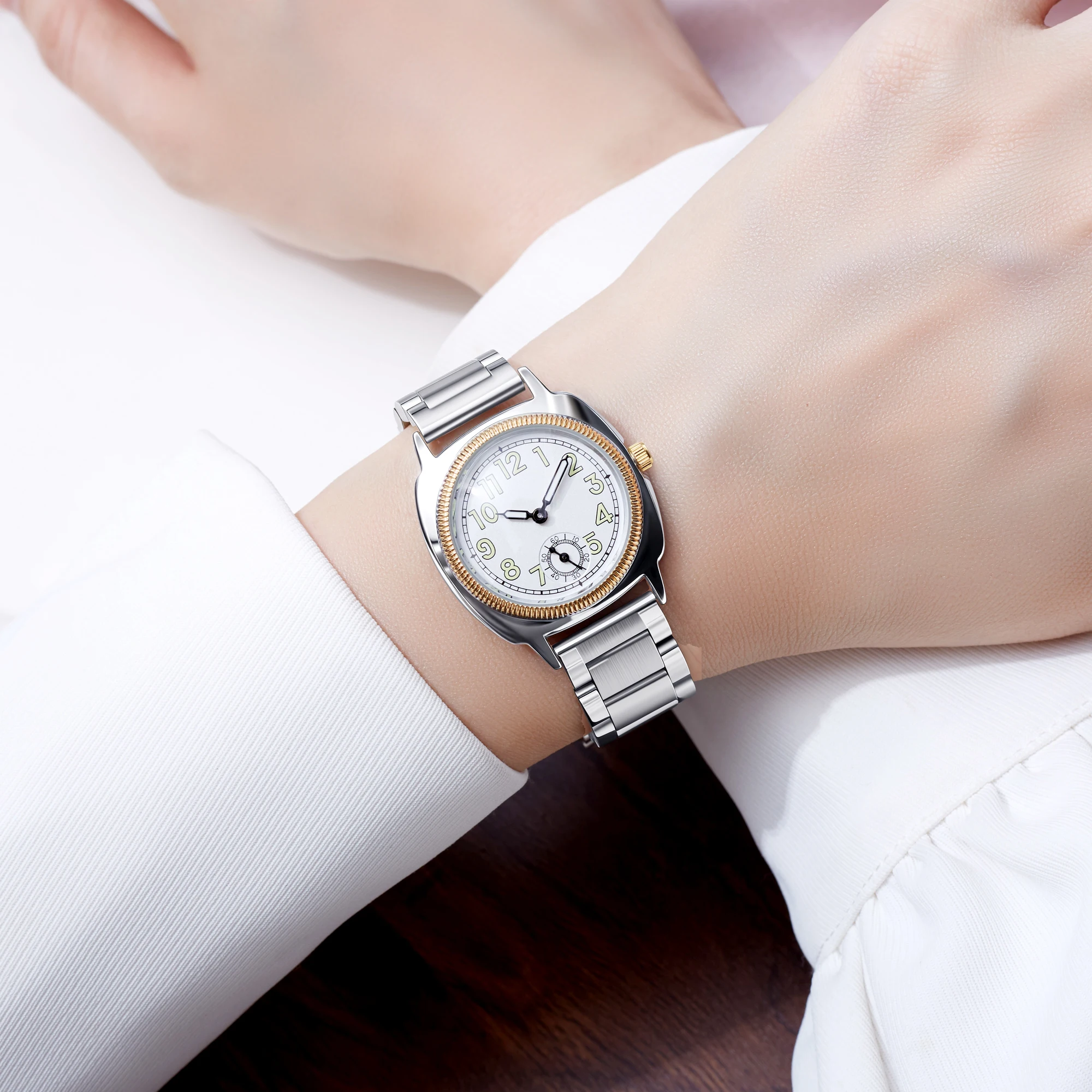 Women's Watch, A Stylish and Refined, Niche and Simple-Style Women's Watch With Stainless Steel Strap, Quartz Movement, A Unique - 6