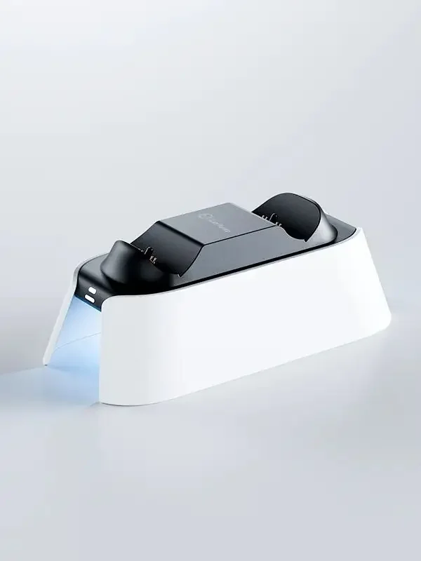 LinYuvo Dual Charging Dock KD28 for PS5 with Display Stand, Type-C Port & LED Indicators,Controller Accessories Charging Station