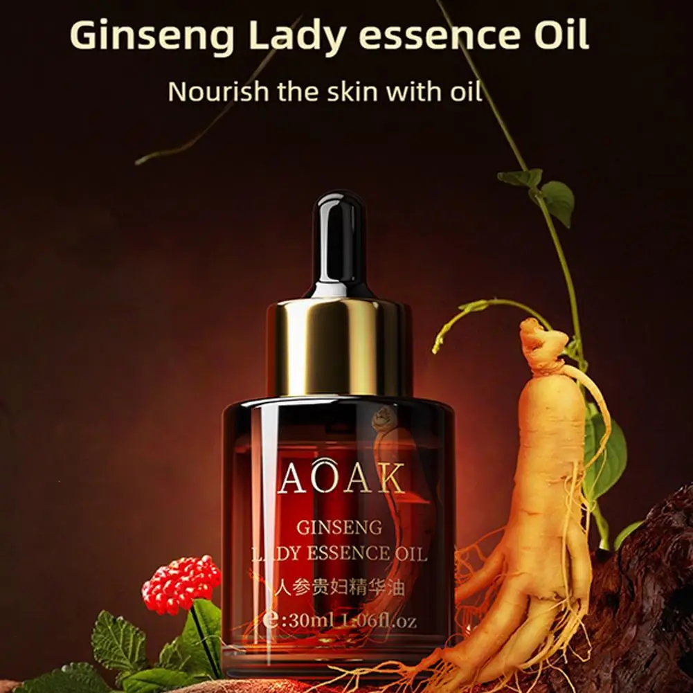 30ml Double Rose Petal Radiance Essence Oil Facial Care Tightening Moisturizing Ginseng Essential Oil Face Serum Korean Skin Car 2