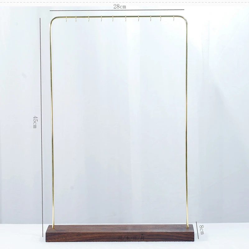 호두 귀걸이 목걸이 팔찌 쥬얼리 선반 홀더 주최자 카운터 펜던트 쥬얼리 디스플레이 스탠드 금속 S 후크