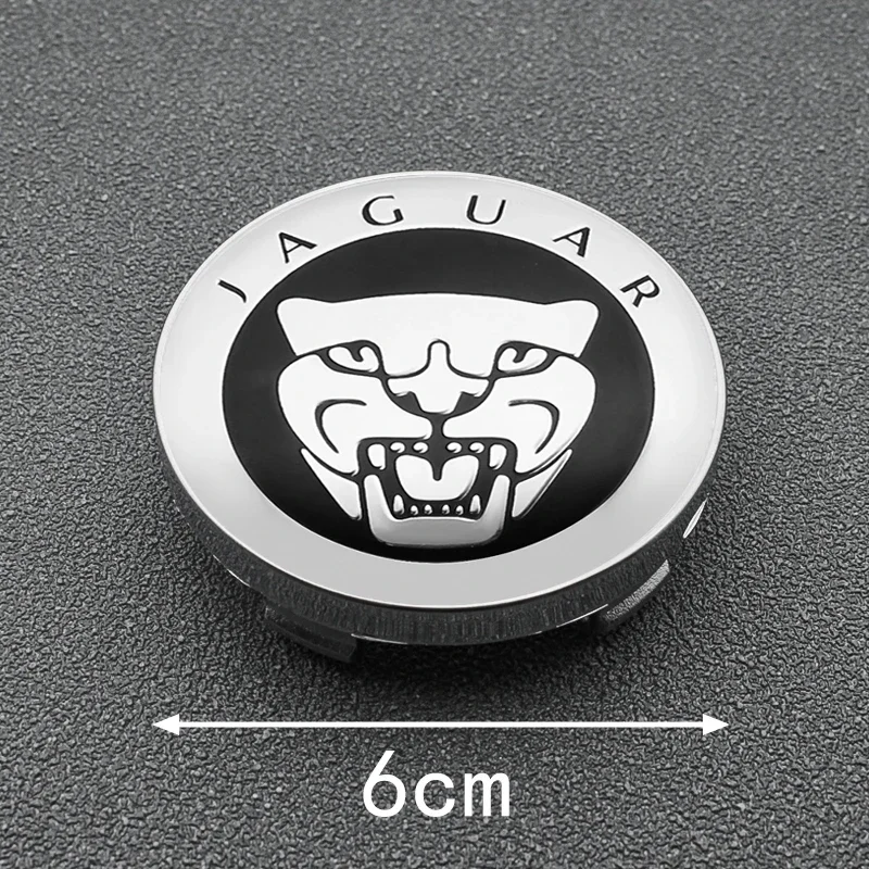 4Pc 56mm 60mm Car Wheel Center Hub Cap For Jaguar XF XJ-S XJ-6 X-Type XE S-Type F-PACE F-Type XK8 Rim Cover Stickers Accessories wheel center caps