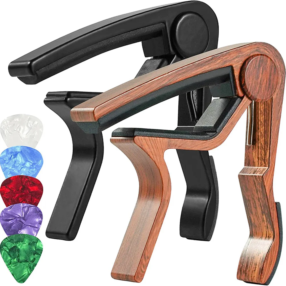 

Capo Guitar Portable Tuning Accessory Multi-function Picks Supply Instrument Clamp Part Clip with Exquisite Guitars