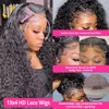 42 40 30Inch 300 Density 13x6 Hd Lace Frontal Wig Water Deep Wave Human Hair Wigs 100% Lace Curly Wigs For Black Women 2
