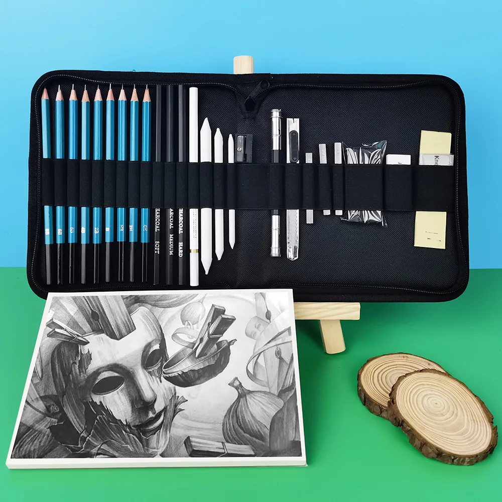 28 Pcs Professional Sketch Sketch Pencils Set, Sketch Pencils, Drawing Supplies Perfect Sketch Pencils for Artists and Beginners 5