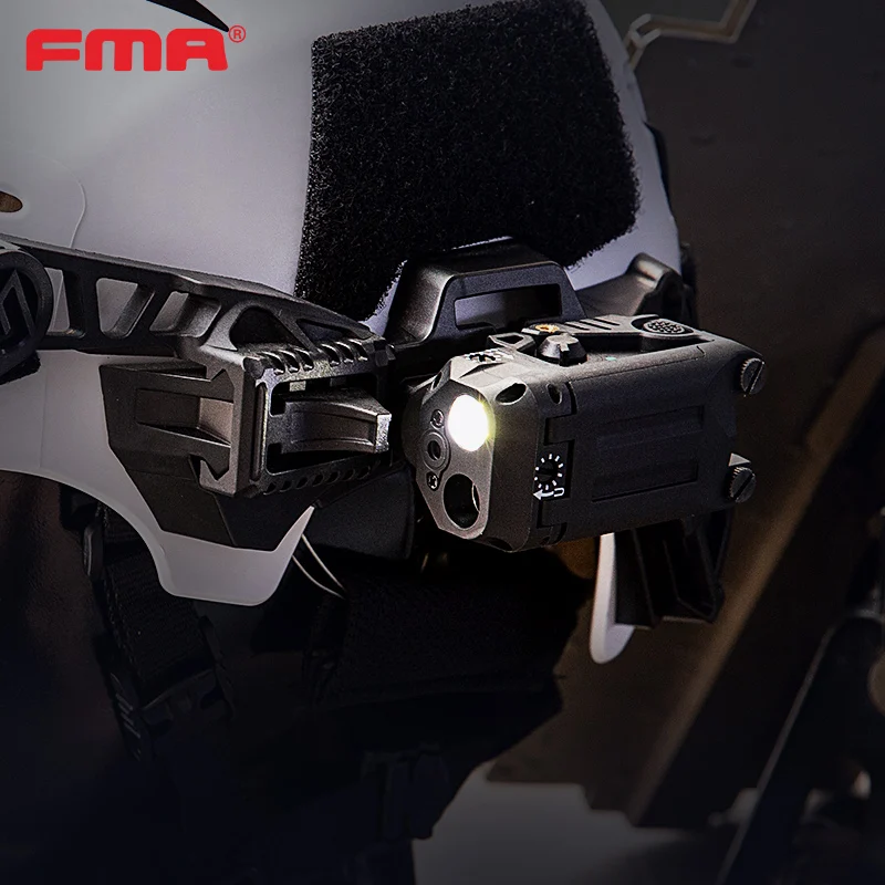 Fma Tattiche Di Caccia All'Aperto Hang Led Ir Torcia Laser Casco Da Combattimento Torcia A Luce Forte Tb1457