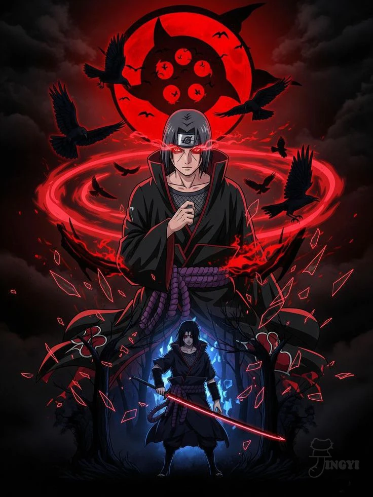 Itachi Uchiha Japanese Anime Canvas Art - Wall Mural Decoration Gift