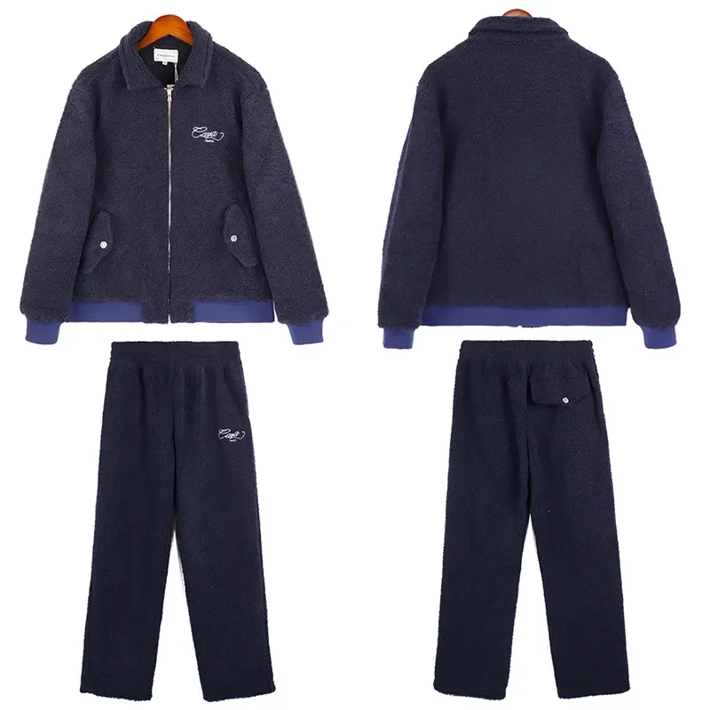 

GYM Blue Casablanca Zipper Jacket Lamb Fleece Warm Men's Winter Jacket