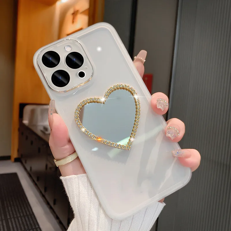 Glitzer Diamant Spiegel Handyhülle für Samsung Galaxy S23 ultra S24 S23FE S22 Plus S21FE s20 FE M13 M14 A05 A05S Weich_voghion.com