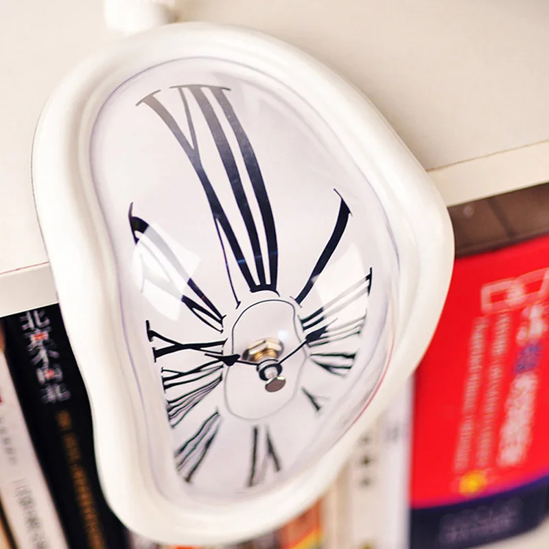 

2023 New Multi-style Melting Digital Clocks Roman Number Wall Art Design Watch Creative Home Decoration Gift Desktop Warp Clock