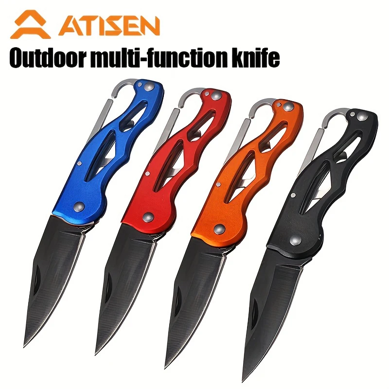 FoldingPocketKnifeKeychainKnifearmyknifegiftsforfathersdayOutdoorSurvivalScissors