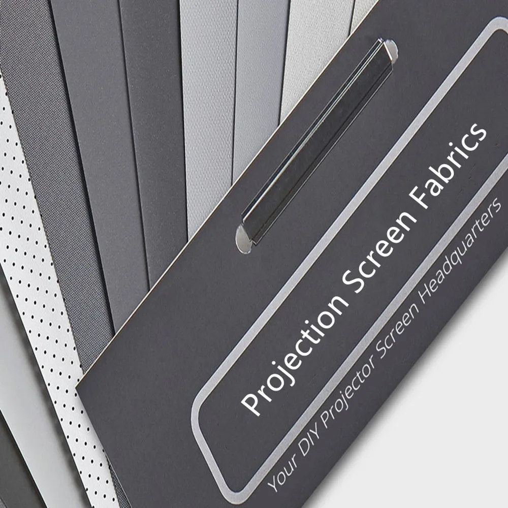 Projection Screen Curtain Sample Material of ALR UST PET CLR Grey