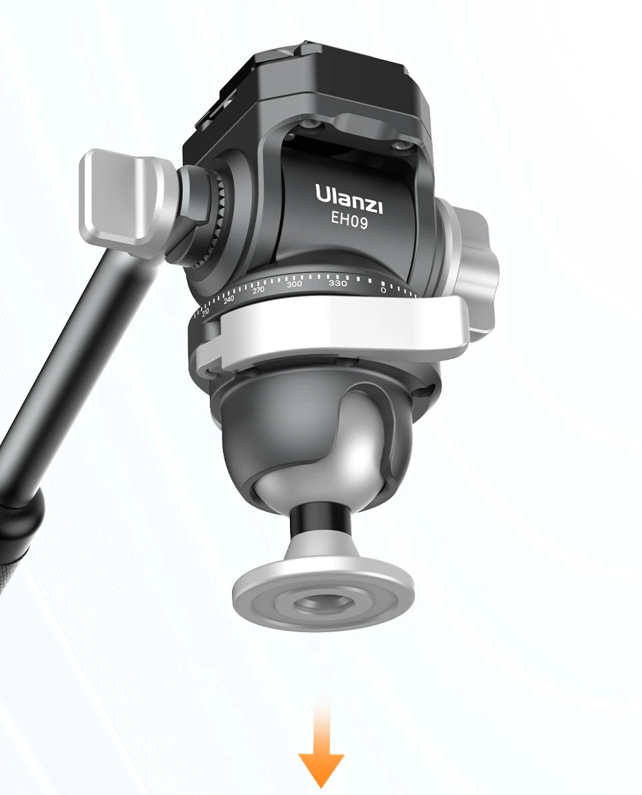 EH09 Inverted Ball Head for Tripod Arca-Swiss Compatible Support Vertical&Horizo