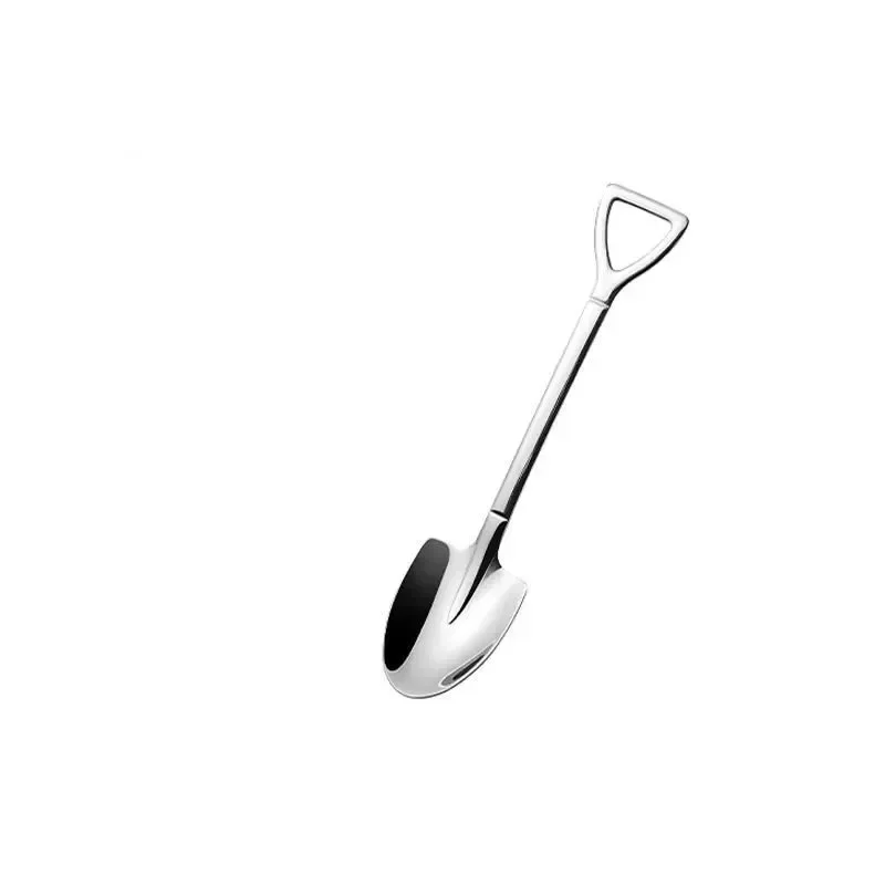 Picnic Cutlery Set Western Style Cutlery Set Picnic Tableware Camping Cutlery Set Stainless Steel Cutlery Set Cutlery Set Wooden Cutlery Set 1PCS Coffee Spoon Shovel Spoons TeaSpoons Creative Spoon For Ice Cream Stainless Steel Dessert Scoop Tableware
