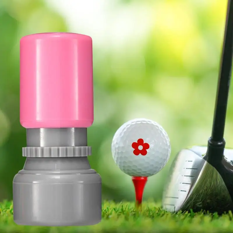 Golf Ball Marker Stencil Fast-drying Personalize Golf Ball Stamps With Thumb Heart Patterns Ball Marker Sports Supplies Golf