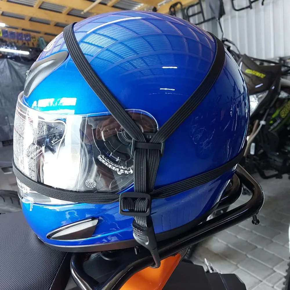 60cm Motorcycle Helmet Rope Net Bike Luggage Strap Hook Elastic Universal Motos Helmet Tape String Accessories