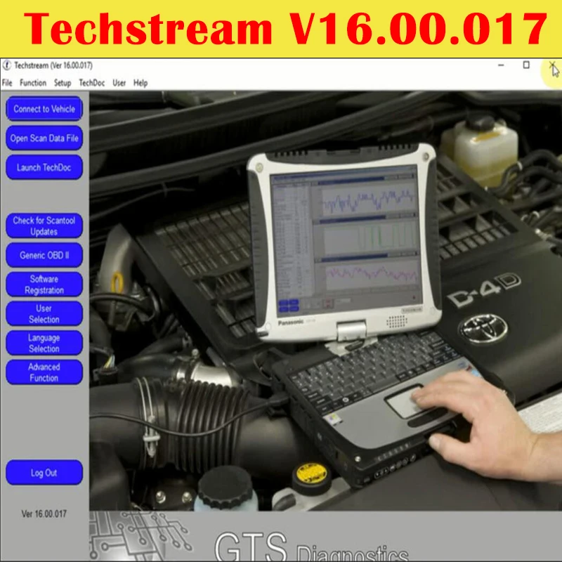 

Techstream V16.00.017 MINI VCI Car diagnostic software V18.00.008 Unlimited Use 32G USB Reprogrammed for Toyota/Lexus/Scion ECMs