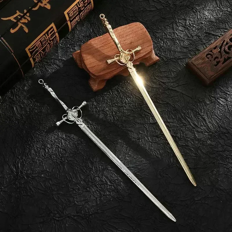 Hair Stick Vintage Punk Metal Sword Hairpin Chinese Simple for Women DIY Hairstyle Hair Dish Accessories Trendy