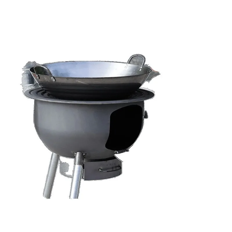 Stove, Rural Thickened Household Stove, Outdoor Firewood, Large Pot, Mobile Stove, Stove