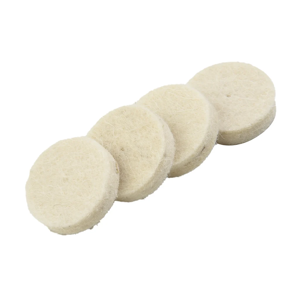 50pcs 25mm Wool Felt Polishing Buffing Wheel Grinding Polishing Pad+ 2pc Mandrel For Rotary Tool Power Tools Replacements 10x polishing buffing cloth brushes round white wheel fit for dremel rotary tools accessories rotary tools 25mm