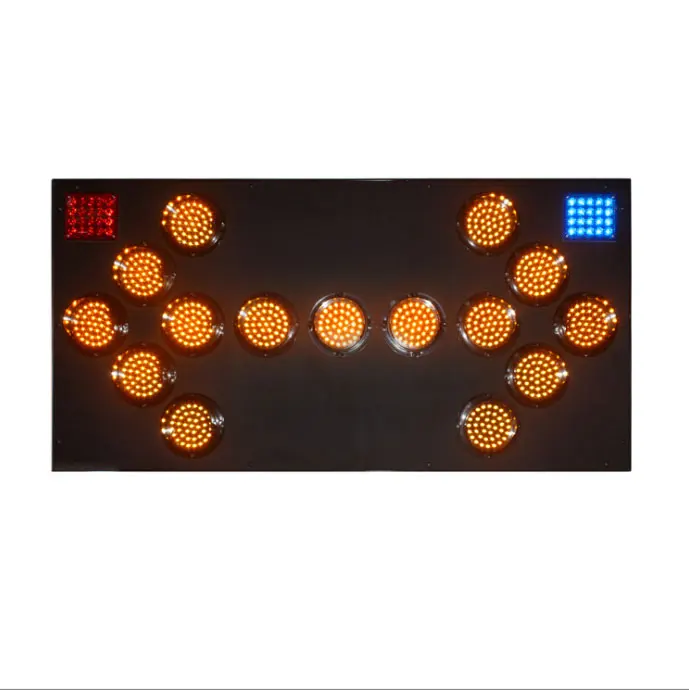Verkehrs-LED-Pfeil-Warnlicht, robust, Aluminium, LKW-Montage, Pfeil, blinkendes Signal, Beschilderung