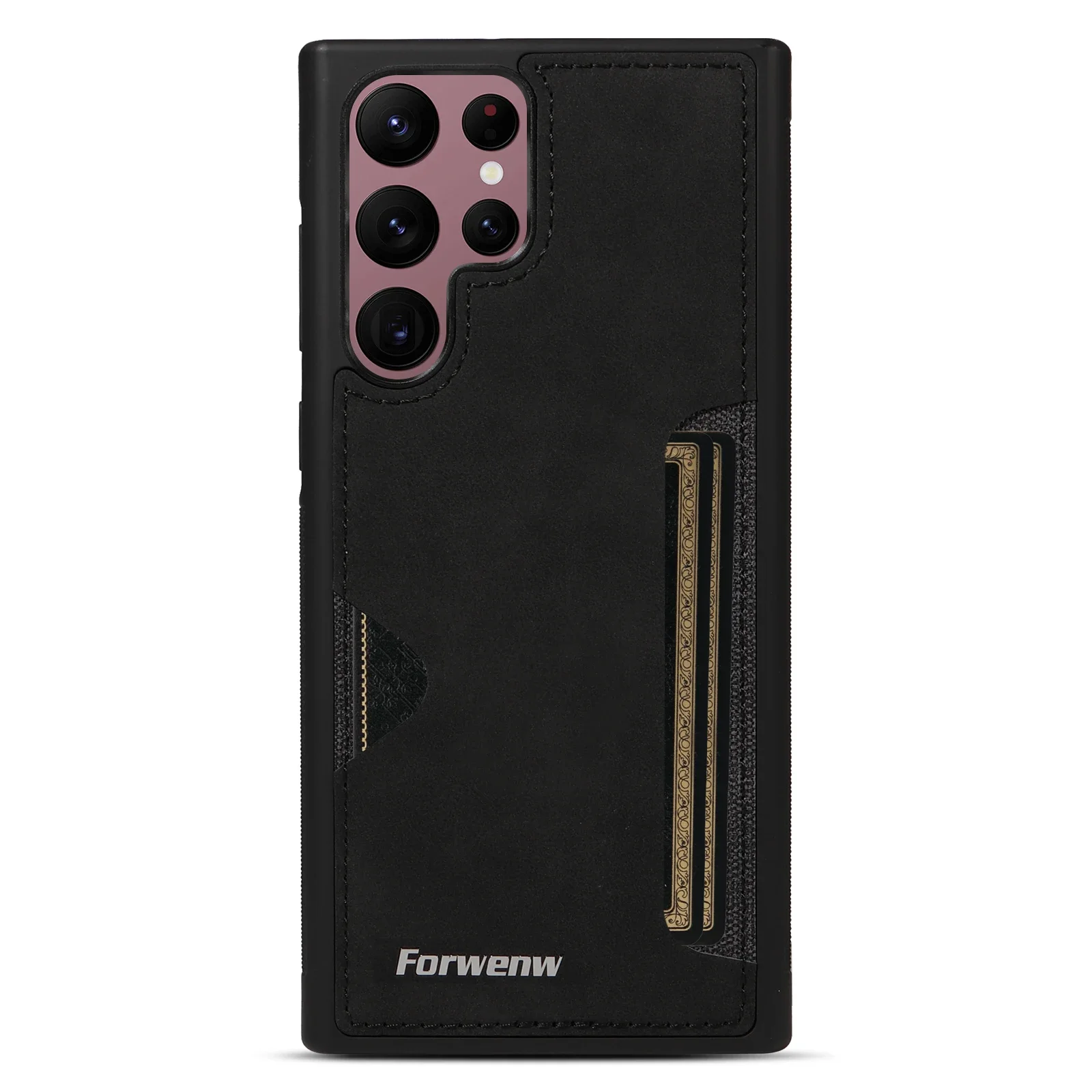 Enhanced Leather Wallet Case with Card Slots - Business Edition