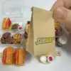 NEW 4PCS/Set 1/6 Scale Dollhouse Miniature Bread Coffee Mini Fast Food for Barbies Blyth OB11 BJD Doll House Toys accessories 5