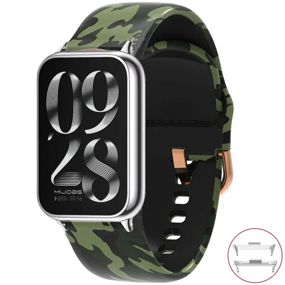 Silicone Smartwatch Replacement Wristband with Modern Print Design